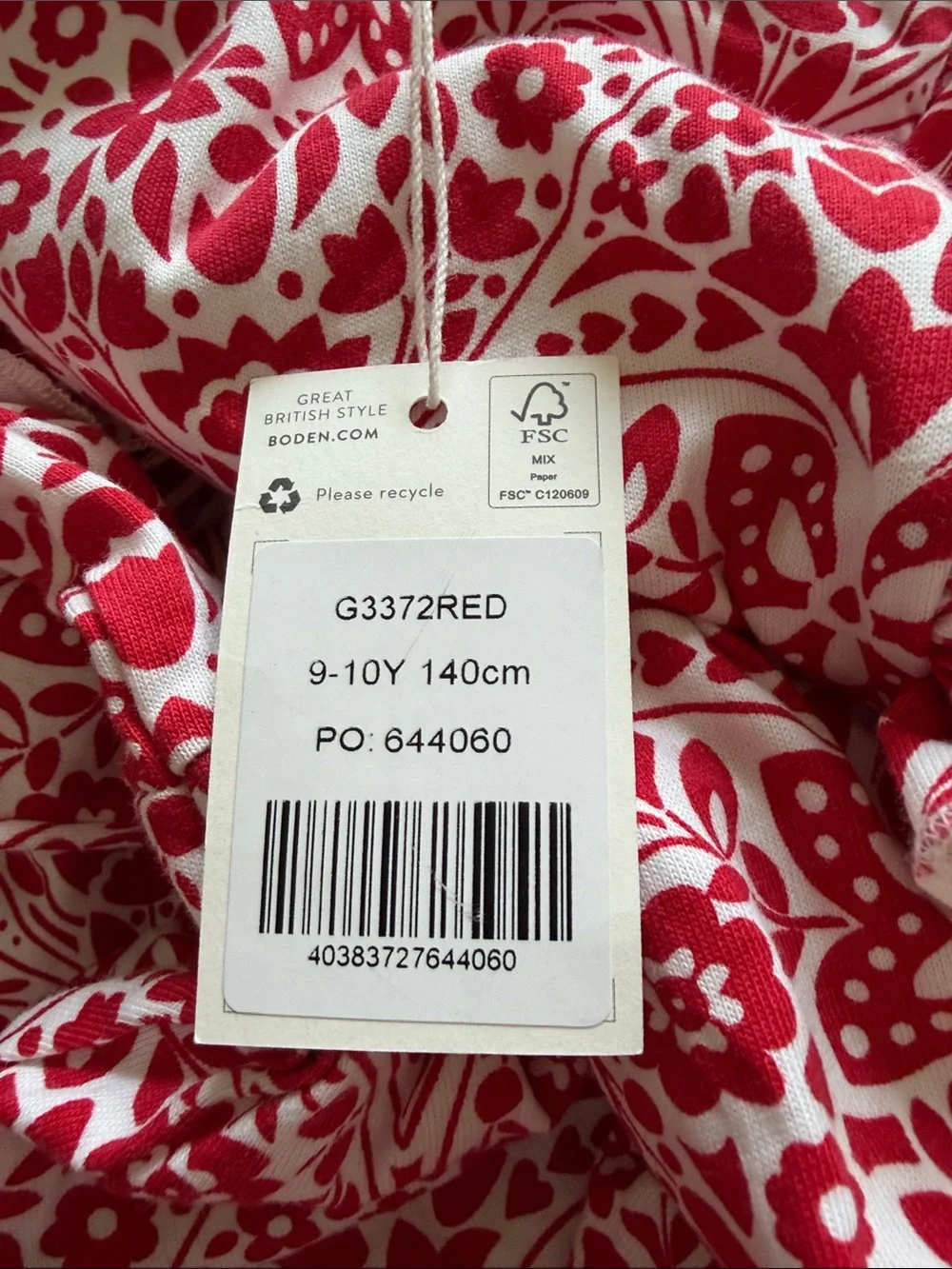 Mini Boden girls long sleeve dress NWT size 9-10 years